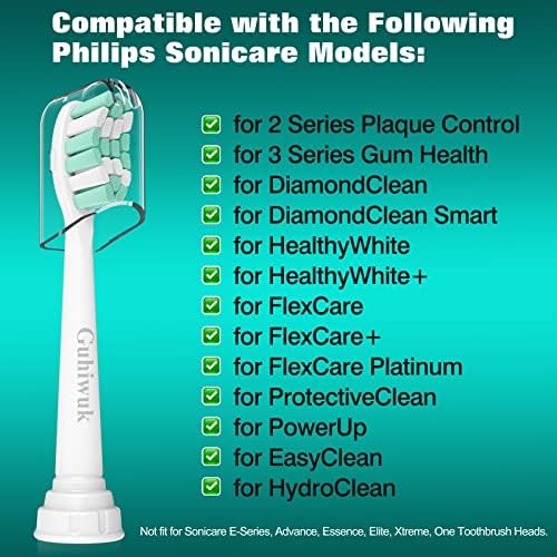 Replacement Toothbrush Heads for Philips Sonicare: Electric Toothbrush Replacement Heads Compatible with Sonicare Plaque Control ProtectiveClean 4100 5100 6100 C2 G2 W2,10 Pack