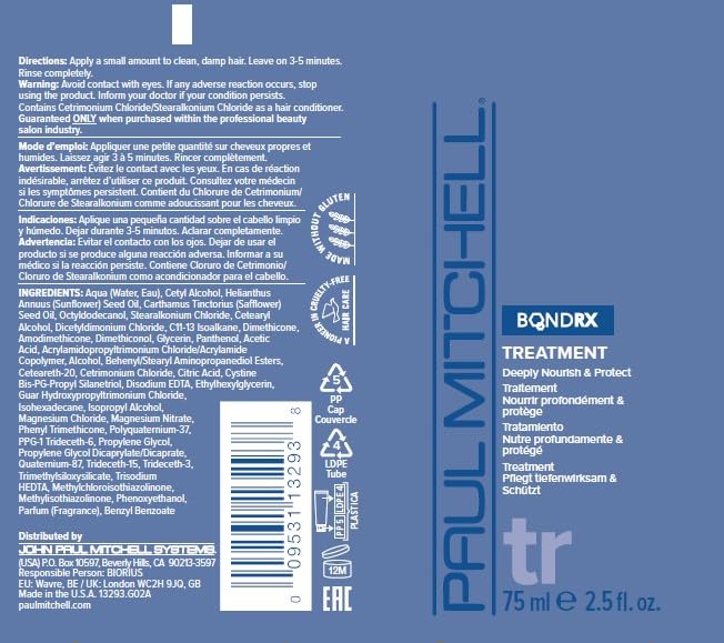 Paul Mitchell Bond Rx Treatment, Deeply Nourishes + Protects, For Chemically Treated + Damaged Hair