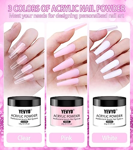 Acrylic Nail Kit with Drill, Acrylic Nail Kit for Beginners with Everything UV Light Nail Art Tools Gift Set for Home Salon