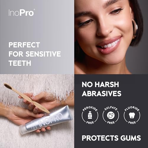 Natural Whitening Hydroxyapatite Toothpaste with Probiotic for Sensitive Teeth, Fluoride Free Enamel Repair Remineralizing Toothpaste, SLS Free, Baking Soda, Coconut Oil, 5oz