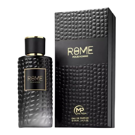 Rome Pour Homme Eau de Parfum, Black Textured Bottle, 3.4 FL OZ, 100ml
