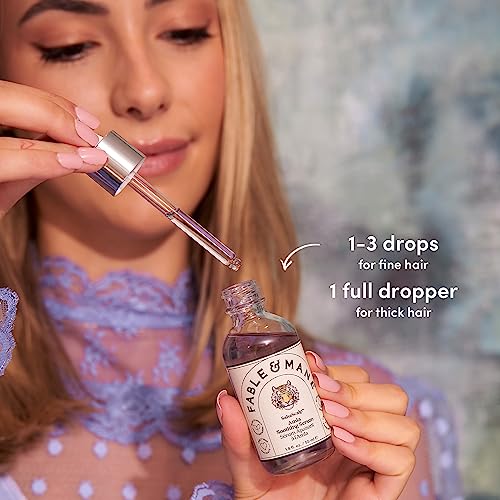 Fable & Mane Amla Soothing Serum with Rosemary Oil Purifies and Balances Irritation. Detox Treatment for Dry, Itchy or Sensitive Scalps