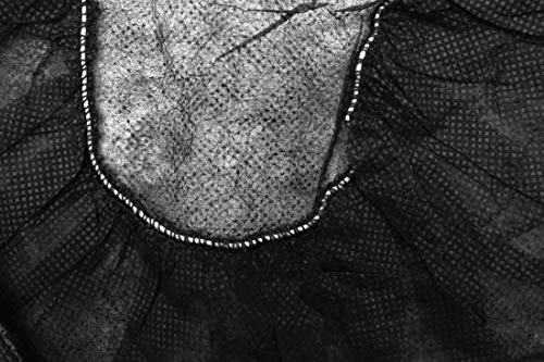 Disposable Sunless Spray Tan/Spa Treatment Bouffant Cap, Single Use Hair Cap, Keeps Hair Covered and Out of the Way, One Size Fits Most, Black, 100 Per Pack