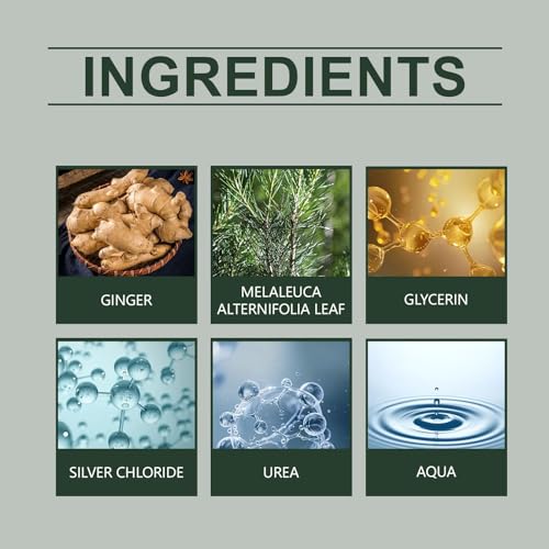 7 Days Tea Tree Ginger Nail Treatment, Ginger Nail Growth Serum & Cuticle Care Treatment, Repair & Strengthener