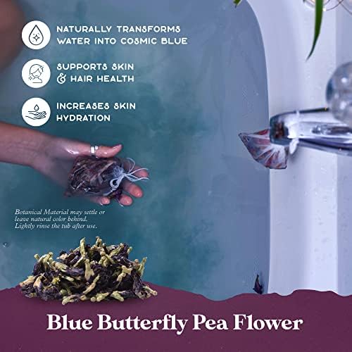 Lunar Blend Bath Tea by Purple Canyon | 3 Relaxing Bath Soaks with Lavender, Green Tea, Epsom Salt, and Essential Oils | Skin Care Gifts for Women