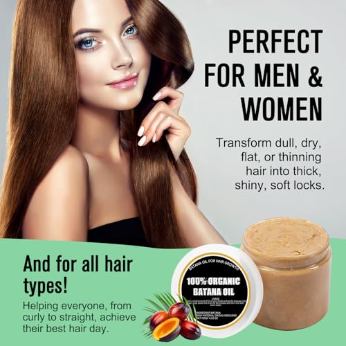 Divine Vitals Batana Oil for Hair Growth, Adds Texture & Shine, For Men and Women (2pcs)