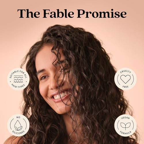 Fable & Mane Volumizing Shampoo, adds Weightless Volume from Root to Ends. Cleanses and Shine-Boosting with Alma For Thinning, Fine or Medium Hair Types