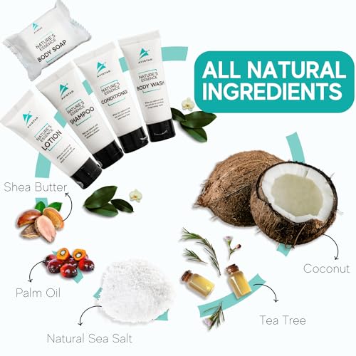 90 Piece Hotel Soap & Bulk Toiletries - Airbnb Essentials for Hosts & Guests - Hotel Shampoo & Conditioner Supplies for Guests, Hotel Toiletries Bulk Set, Mini Bulk Travel Size Toiletries, Air BnB