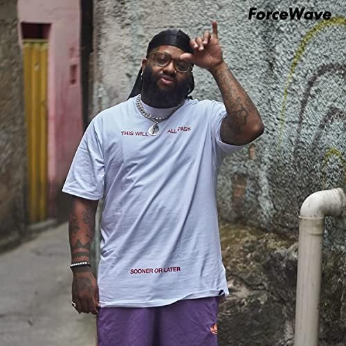 ForceWave 8PCS Silky Durag Men Wave Cap Long Tail Do rag for 360 Wave Dew Rag Packs