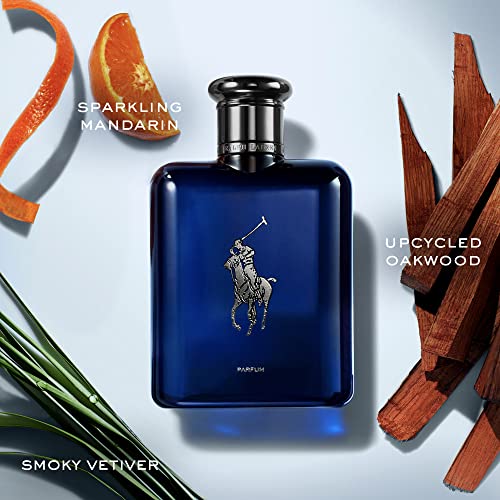 RALPH LAUREN FRAGRANCES - Polo Blue - Parfum - Men's Cologne - Aquatic & Fresh - With Citrus, Oakwood, and Vetiver - Intense Fragrance