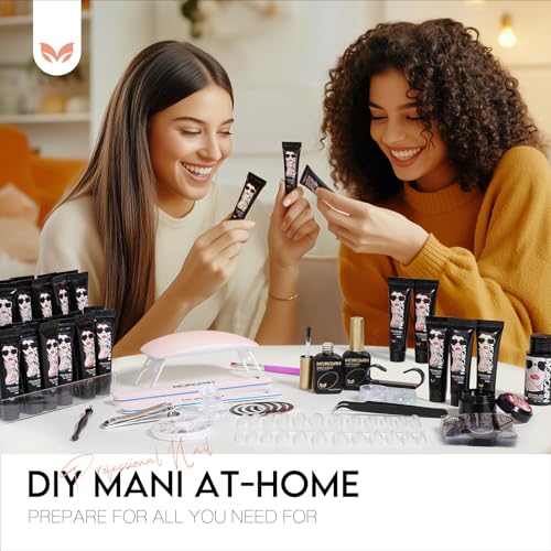 Poly Gel Nail Kit for Beginners: 32 Colors Gel Extension Nail Set with U V Lights for Starter DIY Nail Art Extension at Home Gifts for Ladies & Girls