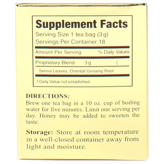 Ginseng Slim Power 3 Ballerina Tea - 18 Tea Bags (For Women & Men)