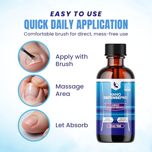 Nano Defense Pro - Official Nano Defense Pro Premium Toenail Treatment Drops, NanoDefense Pro Liquid Solution All Natural Support Healthy Skin & Nails Advanced Formula, 1 Bottle for 30 Days