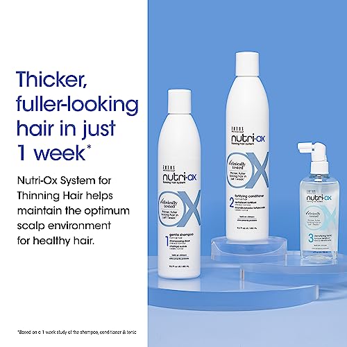 NUTRI-OX Gentle Shampoo Normal for Thinning Hair | Thicker, Fuller-Looking Hair | Clinically & Dermatologically Tested | Peppermint | Color-Safe