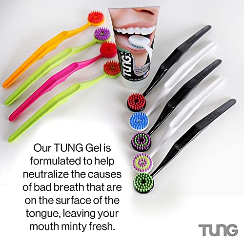 Peak Essentials | TUNG Tongue Gel | Mint Blast Natural Tongue Cleaning Paste | Bad Breath and Halitosis | Mouth Odor Eliminator | Fight Bad Breath | BPA Free | Made in America (2 PACK)