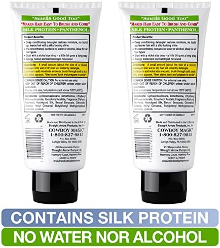 Cowboy Magic Detangler & Shine for Horse, 4 oz - 2 Pack Conditioner, White