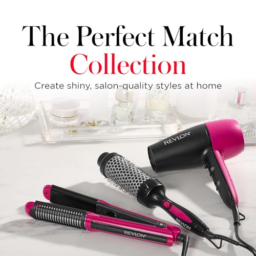 REVLON Perfect Match Flat Iron - 2-in-1 Hair Straightener and Curling Iron, Triple Oil-Infused Helps Reduce Heat Damage & Restore Hair's Natural Moisture & Shine