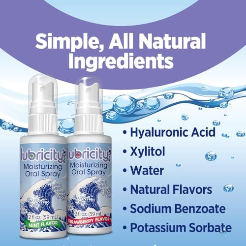 Dry Mouth Spray - Advanced Formula - Hyaluronic Acid and Xylitol, Saliva Substitute Moisturizing Oral Spray, The Most Satisfactory Solution in Dry Mouth Products (2 Fl. Oz., Strawberry)