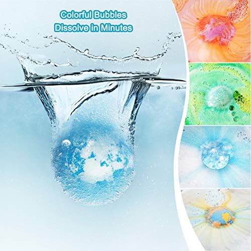 Unicorn Bath Bombs for Girls with Jewelry Inside, 6 Organic Bath Bombs Gift Set for Kids, Handmade Bubble Bath Bombs Spa Fizz Ball Kit with Surprise Toys for Kids Girls Birthday Christmas