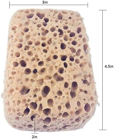 Michelle's Melting Pot Foam Bath Sponge Shower Sponge 3 Count (Tan Exfoliating)