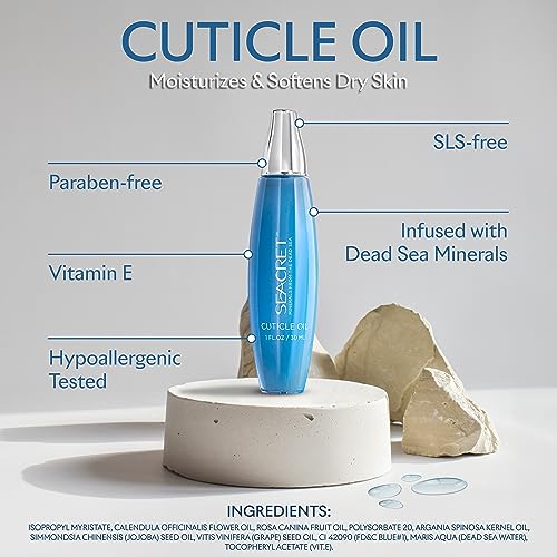 SEACRET Minerals From The Dead Sea Cuticle Oil, 1 Fl Oz