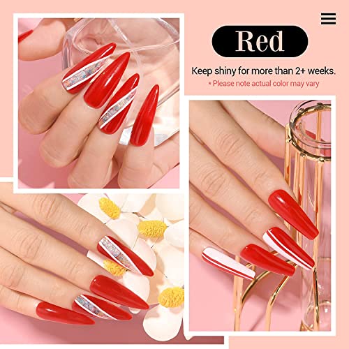 AZUREBEAUTY Dip Powder Red Color 2Oz/56g, Basic Red Dipping Powder French Nail Art Starter Manicure Salon DIY at Home, Long-Lasting, No Nail Lamp Needed