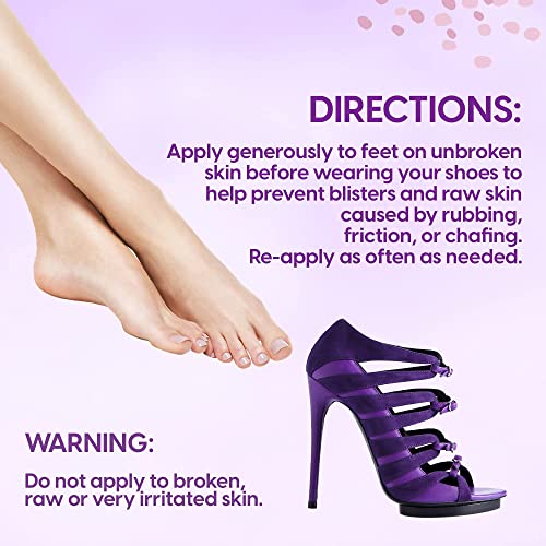 Vanibiss Foot Anti-Blister Balm - Foot Blister Prevention - Anti-Friction Balm Stick & Chafing Relief for Feet - Heel Blister Blocker - Prevent Shoe Strap Friction - Natural Care for Feet (0.45oz)