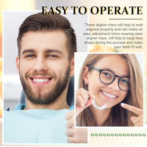 Konohan 110 Pcs Aligner Chew Orthodontic Chew for Aligner Tray Seaters Silicone Chompers Teeth Dental Invisible Accessories, 11 Colors and Flavors