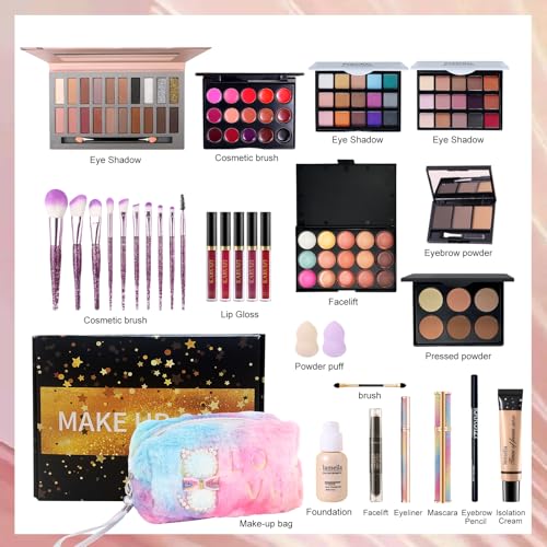 All in One Makeup Set for Women,Makeup Sets for Teens,Makeup Gift for Girls,teen,women,Travel Makeup Kit, Makeup Gift Set for Women,Girls