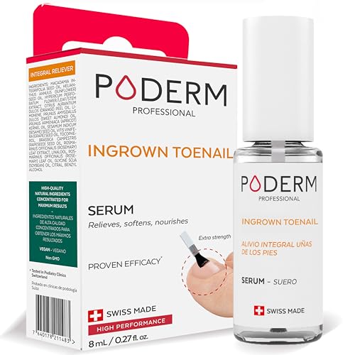 PODERM – 2 in 1 TOENAIL INTEGRAL RELIEVER – Soften Nail – Toe and Fingernail Pain Reliever – Emollient properties - 100% Natural Ingredients and Vegan – Quick & Easy – Swiss Made (INTEGRAL RELIEVER)