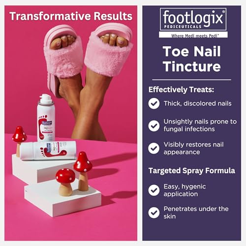 FOOTLOGIX Nail Tincture Spray with Spiraleen, 1.69 Fl Oz (Pack of 1)