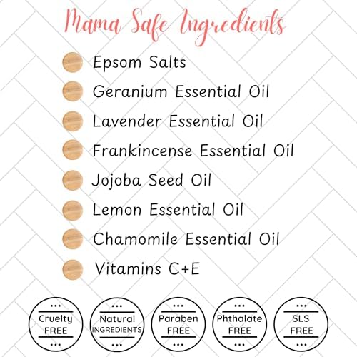 Sitz and Soak Mama Therapy | Postpartum Sitz Bath | Epsom Salt and Essential Oil Postpartum Bath Salts | Non-Toxic | All Natural