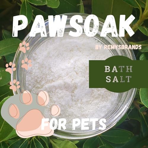 PawSoak Bath Salts for Pets - Epsom Salts & Colloidal Oatmeal Blend - Reduces Excessive Paw Licking & Chewing - Soothing & Cleansing for Dogs & Cats