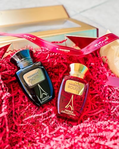Al Haramain Noir French Collection for Unisex - Arabian Perfume for Women & Men - Long Lasting Fragrance with Bergamot, Lavender, Jasmine, Amber - Arabic Cologne - Eau De Parfum - 3.33 oz EDP Spray