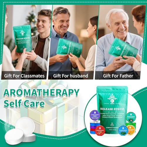 Shower Steamers Aromatherapy, 20-Pack Shower Bombs with Natural Essential Oils, Stress Relief Self Care Birthday Gifts for Women, Men, Mothers Day Gifts for Mom, Her, Travel Essentials
