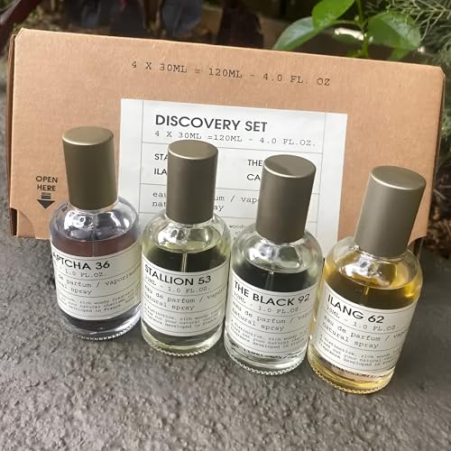 Discovery Set of 4 by Emper (Stallion 53, The Black 92, Ilang 62, Captcha 36). Unisex Eau de Parfum 30ml each (120ml Total). Luxury Perfume Set. Travel Size Perfumes.