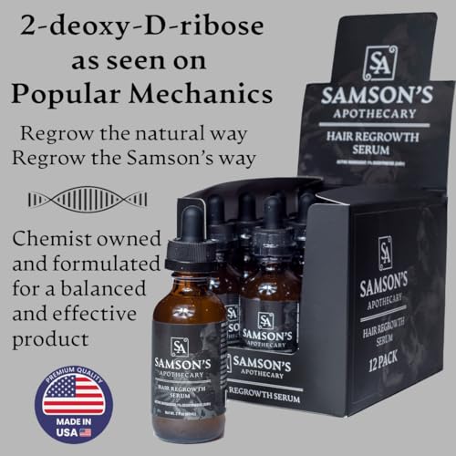 Samson's Hair Regrowth Serum (Deoxyribose (2dDr) 1% formula) (30mL)