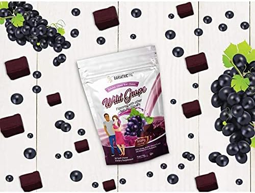 BariatricPal 90-Day Bariatric Vitamin Bundle (Multivitamin ONE 1 per Day! Capsule with 45mg Iron and Calcium Citrate Soft Chews 500mg with Probiotics - Wild Grape)