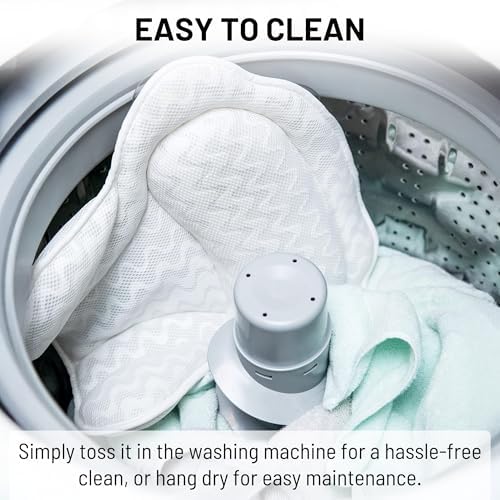 Sierra Concepts Bath Pillow Spa Bathtub Ergonomic for Tub, Neck, Head, Shoulder Pillows Support Cushion Headrest - Luxury Soft 3D Mesh + Strong Grip Suction Cups Soaking Large, Paradise