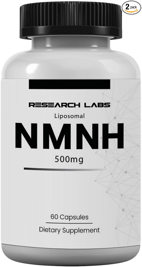 Research Labs Liposomal NMNH (NMN Supplement Alternative) 500mg Per Serving | 60 Capsules (Dihydronicotinamide Mononucleotide) NAD Supplement to Boost NAD+ Levels for Anti Aging
