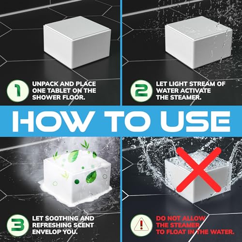 Shower Steamers for Men - 15 Pack Eucalyptus Aromatherapy Shower Steamers, Strong Scent, Long Lasting, Premium Essential Oils, Gifts for Men Relaxation and Sinus Relief