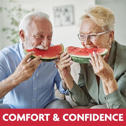 Sea-Bond Secure Denture Adhesive Seals, Fresh Mint Uppers, Zinc-Free, All-Day-Hold, Mess-Free, 30 Count (Pack of 4)