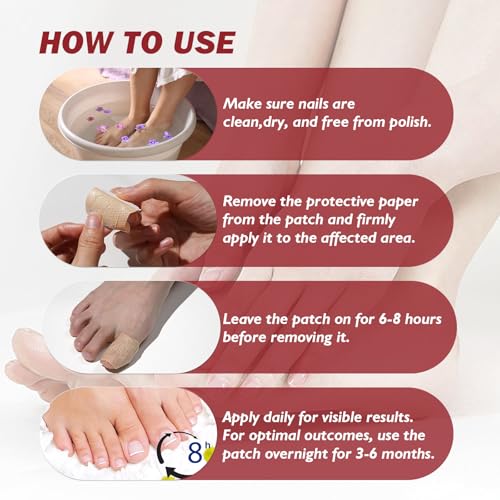 Fungus Nail Treatment Patch, Foot Fungus Treatment Extra Strength, Nail Fungal Patches for Toenail, Fungus Nail Treatment, Toe Nail Fungus Treatments, Yellow Toenail Patch for Fungi Nail