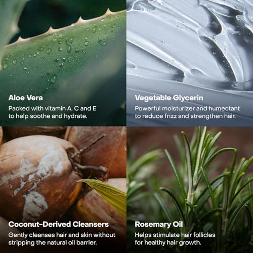 The Shampoo Concentrate, All Hair Types, Restore Moisture, Bond Repair, Plant-based, Clean Ingredients, Aloe Vera, Vegetable Glycerin, Sulfate-Free, 3.4 fl oz