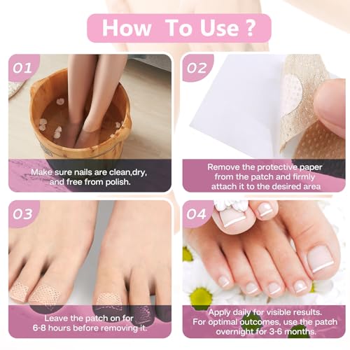 Nail Patches - Toenail Care for Toenail Fingernails - 8-Hour Nightime N ail Renewal - 60