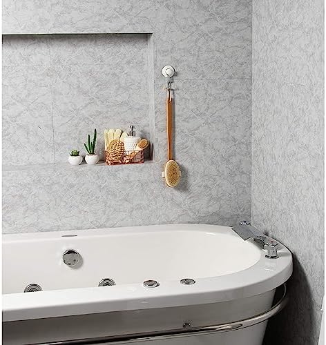 Juvale 2-Pack Detachable Dry Brushing Body Brush - Long Handle Back Brush for Showering and Dry Brushing, 16.9 Inches - Back Scrubber for Shower