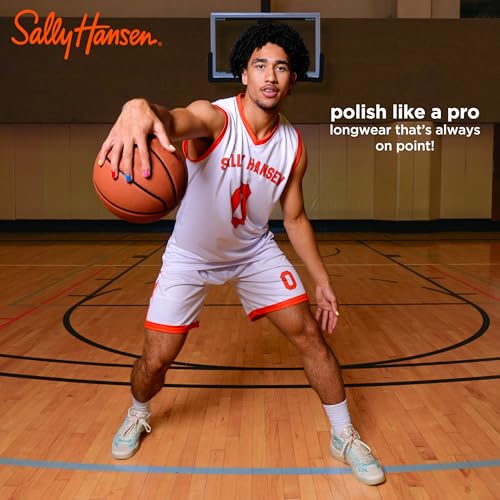 Sally Hansen Miracle Gel™ x Jared McCain, Point Guard Pink, Long Lasting, Gel-Like Formula, No UV Lamp Needed, PInk Nail Polish