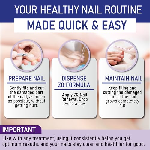 ZanaQuick Extra Strength Toenail & Fingernail Repair Drops - Nail Care Renewal for Thick, Damaged & Discolored Nails - 2 Pack