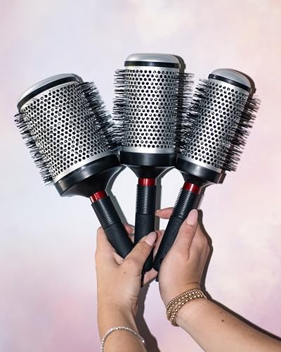 Cricket Technique Thermal Hair Brush #370 1.75” for Blow-Drying, Curling, and Styling – Heat-Retaining Barrel with Anti-Static Tourmaline Bristles, Round Thermal Brush, Ideal for All Hair Types