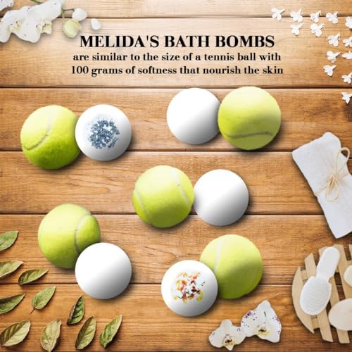 Pack Vegan Bath Bombs with Cocoa Butter & Avocado Oil - Aesthetic Appeal & Aroma, Perfect for Self-Care & Spa, Ideal Gift for Kids, Women and Moms, Pack of 6 (100 grs)